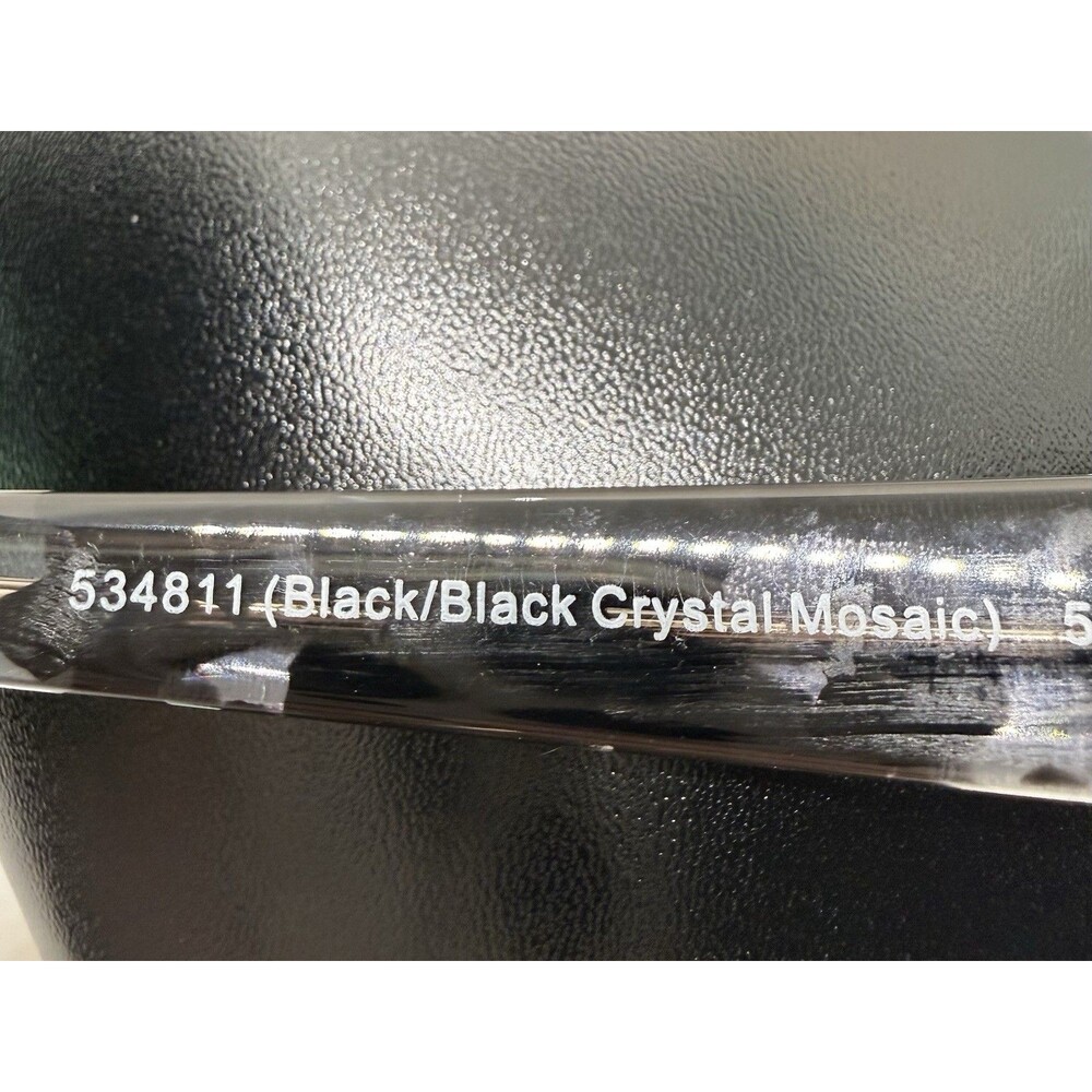 Coach HC8166 Sunglasses Black Crystal Mosaic Grey Gradient 58mm Women - Picture 11 of 16